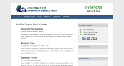 Desktop Screenshot of dumpsterrentalbrooklyn.org